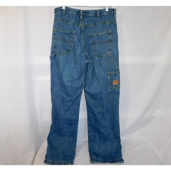 Guess Workwear Original Design Blue Carpenter Jeans Mens 33 x 33 - Picture 7 of 11